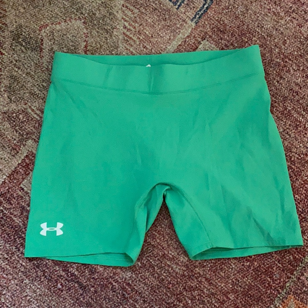 Green Spandex Under Armour Shorts